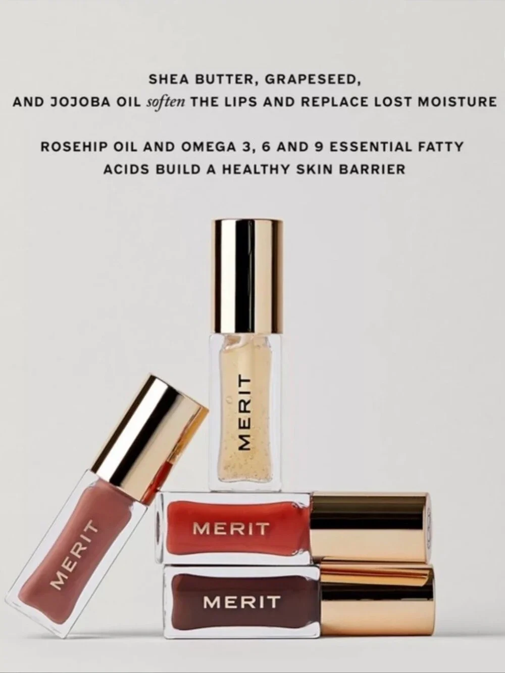 Merit Shade Slick Lip Oil - Au Naturel NIB